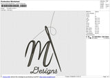 M needle Embroidery File 6 size