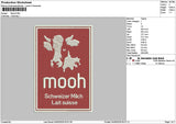 Moohtext Embroidery File 6 sizes