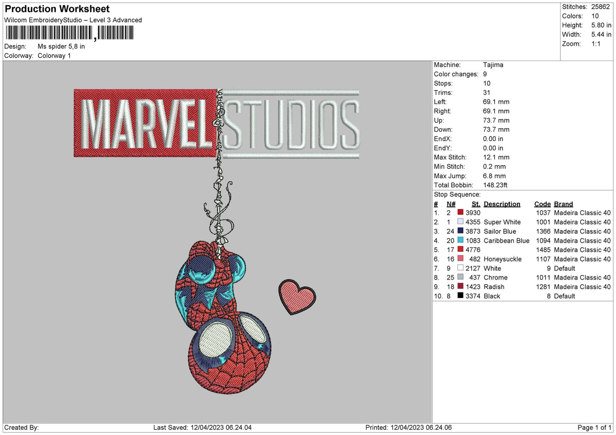 Ms Spider Embroidery