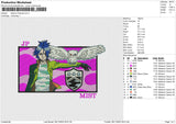 Mukuro Rokudo Embroidery File 6 sizes