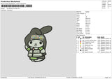 Meloblack Embroidery File 6 sizes