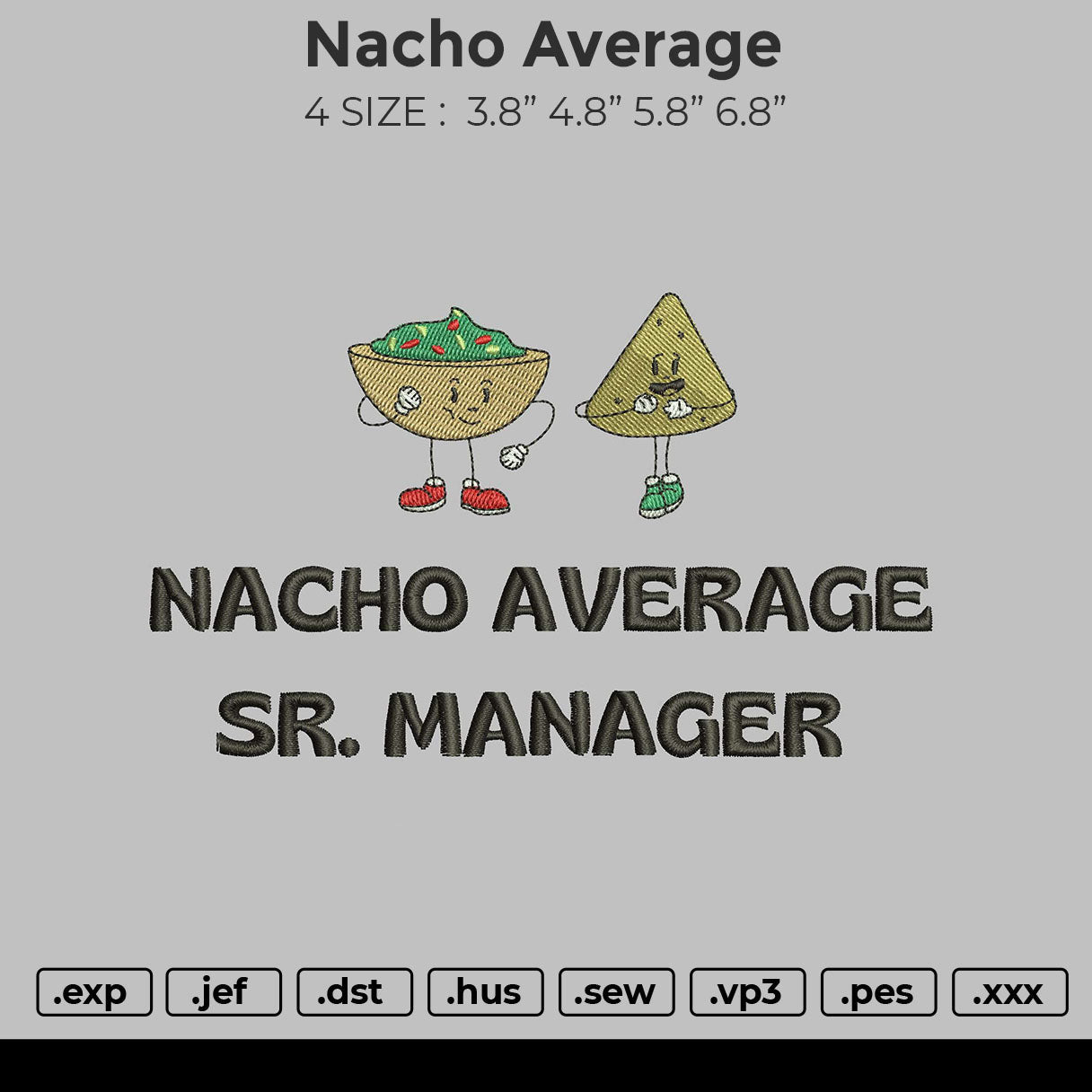 Nacho Average Embroidery