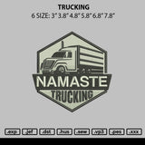 Trucking Embroidery File 6 sizes