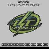 Nctcircle Embroidery File 6 sizes