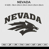 NEVADA Embroidery File 6 size