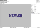 Neveah Embroidery File 6 sizes