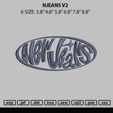 Njeans V2 Embroidery File 6 sizes