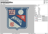 Nytext Teams Embroidery File 6 sizes