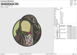 Nezuko Patch Embroidery File 6 size