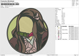 Nezuko Patch Embroidery File 6 size