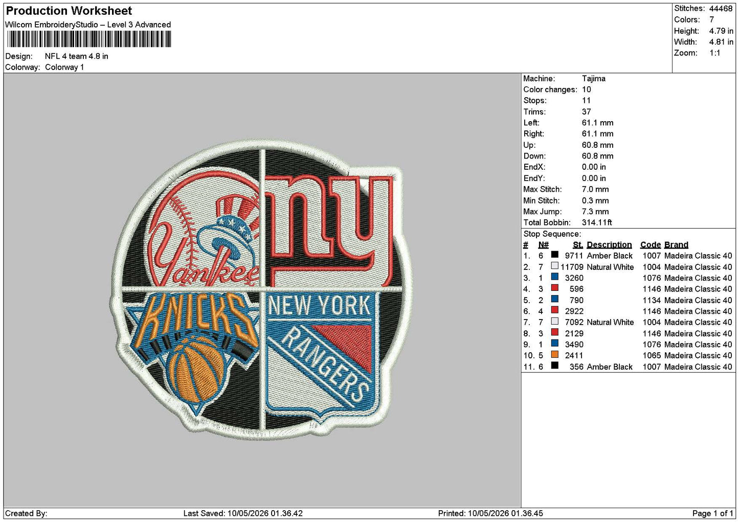 Nytext Circle Embroidery File 6 sizes