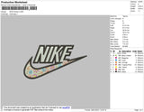nike flowers Embroidery