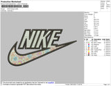 nike flowers Embroidery