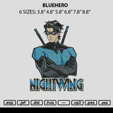 Bluehero Embroidery File 6 sizes