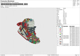 NIKE AIR JORDAN 12225 Embroidery File 6 size