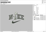 Nike Alien 02 Embroidery File 6 sizes