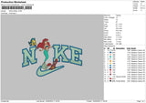 Nike Ariel 23 Embroidery File 6 sizes