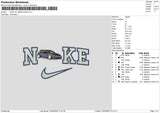 Nike Car 2804 Embroidery File 6 sizes
