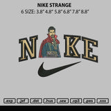 Nike Strange Embroidery File 6 sizes