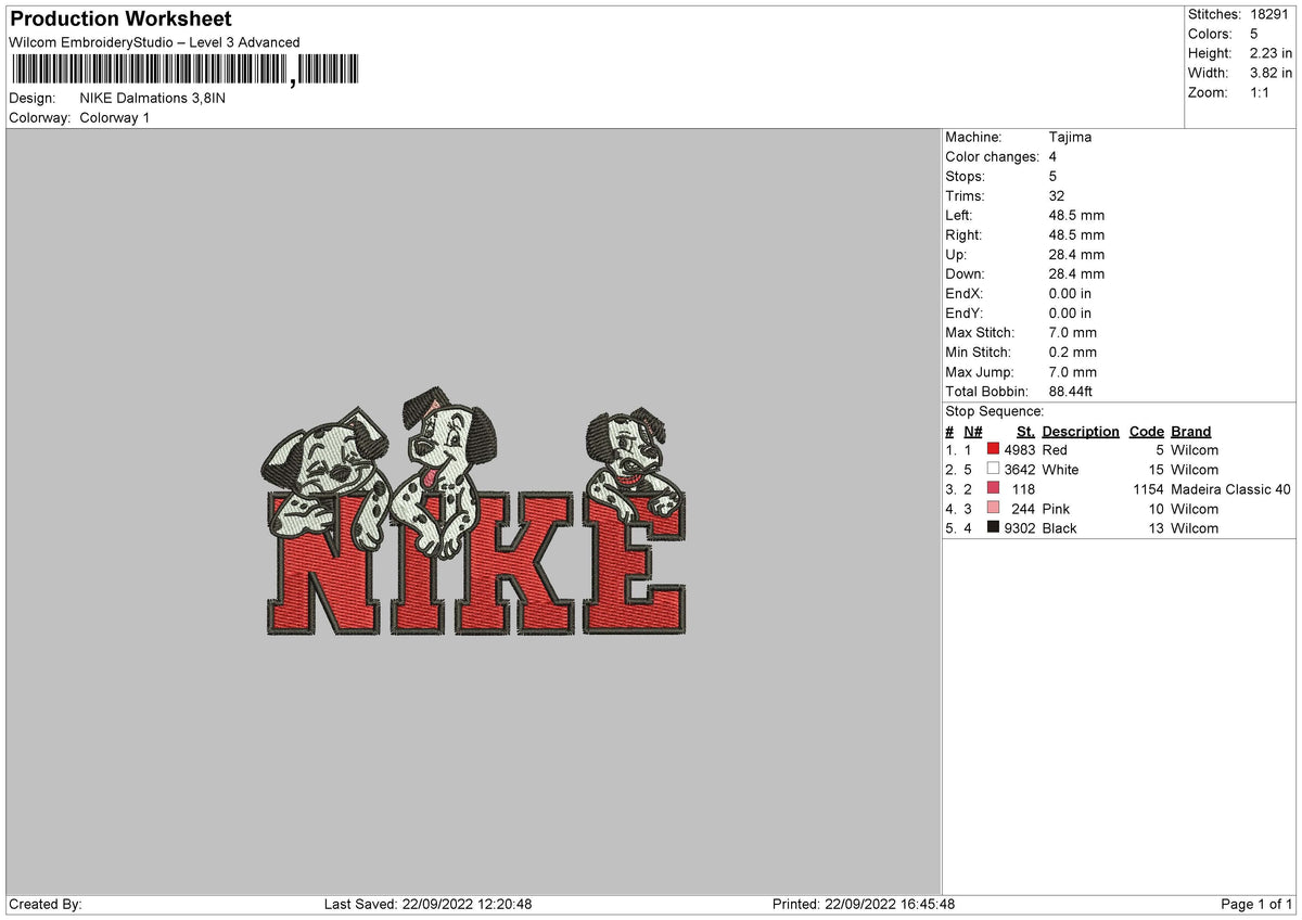 nike dalmations