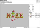Nike Grinchmas V1 Embroidery File 6 sizes