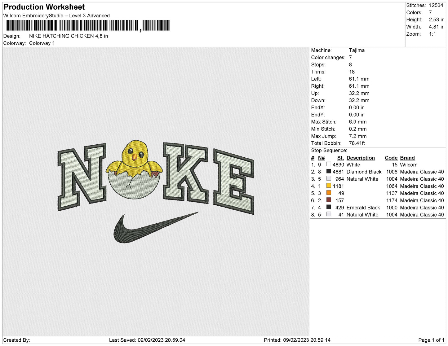 NIKE HATCHING CHICKEN