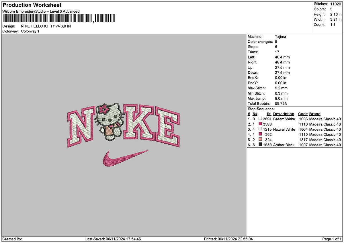 Nike Hk V04 Embroidery File 6 sizes
