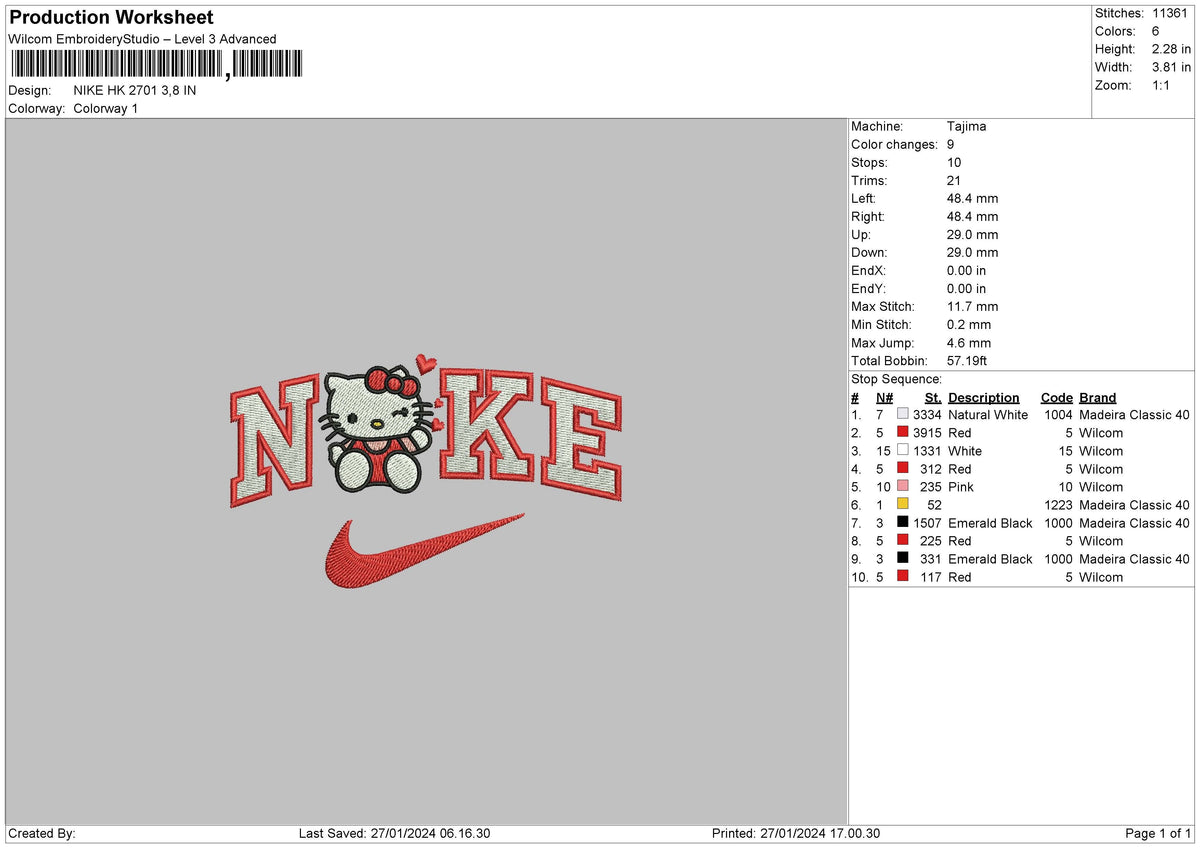 Nike Hk2701 Embroidery File 6 sizes