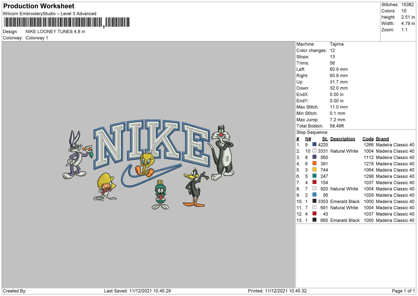 Nike Looney Tunes