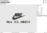 NIKE NOV Embroidery