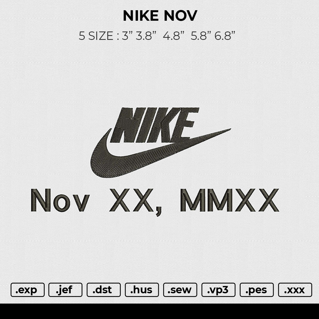 NIKE NOV Embroidery