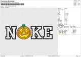 NIKE PUMPKIN 0509 Embroidery File 6 size