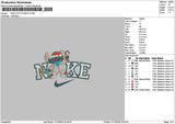 Nike Stitch Santa 02 Embroidery File 6 sizes