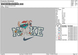 Nike Stitch Santa 02 Embroidery File 6 sizes