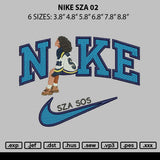 Nike Sza 02 Embroidery File 6 sizes