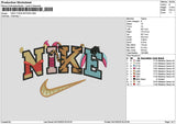 Nike Tyger 0410 Embroidery File 6 sizes
