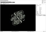 Nike Typography V3 Embroidery File 6 sizes
