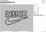 Nike Typography V4 Embroidery File 6 sizes