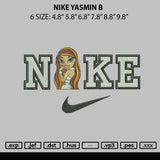 Nike Yasmin B Embroidery File 6 sizes