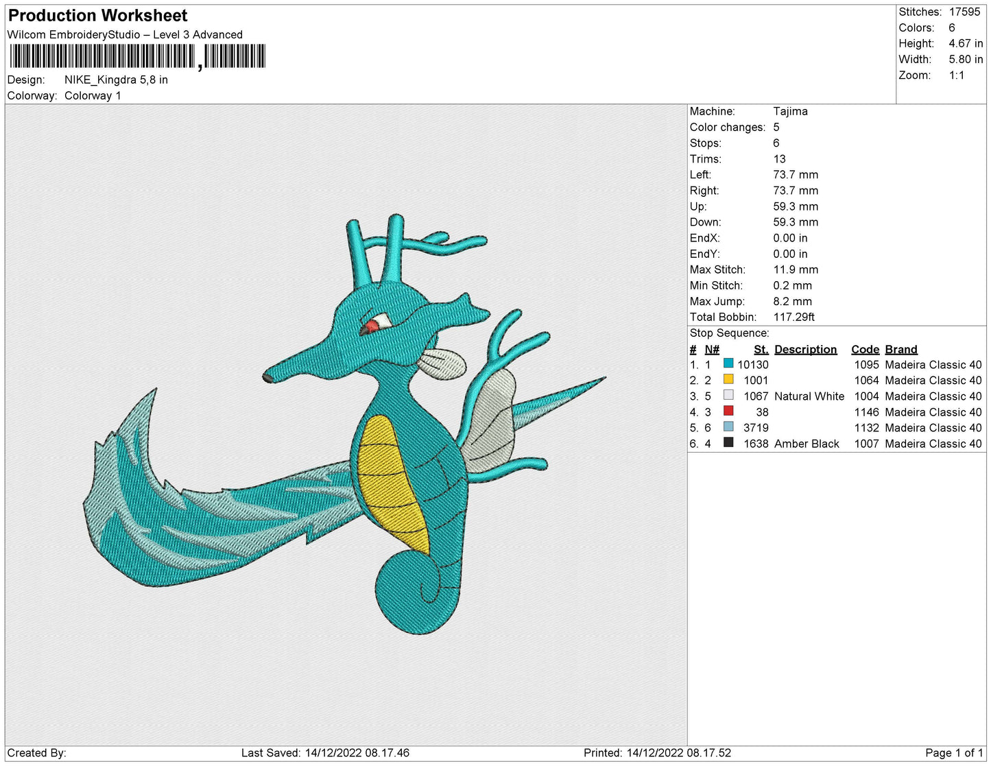 NIKE Kingdra Embroidery