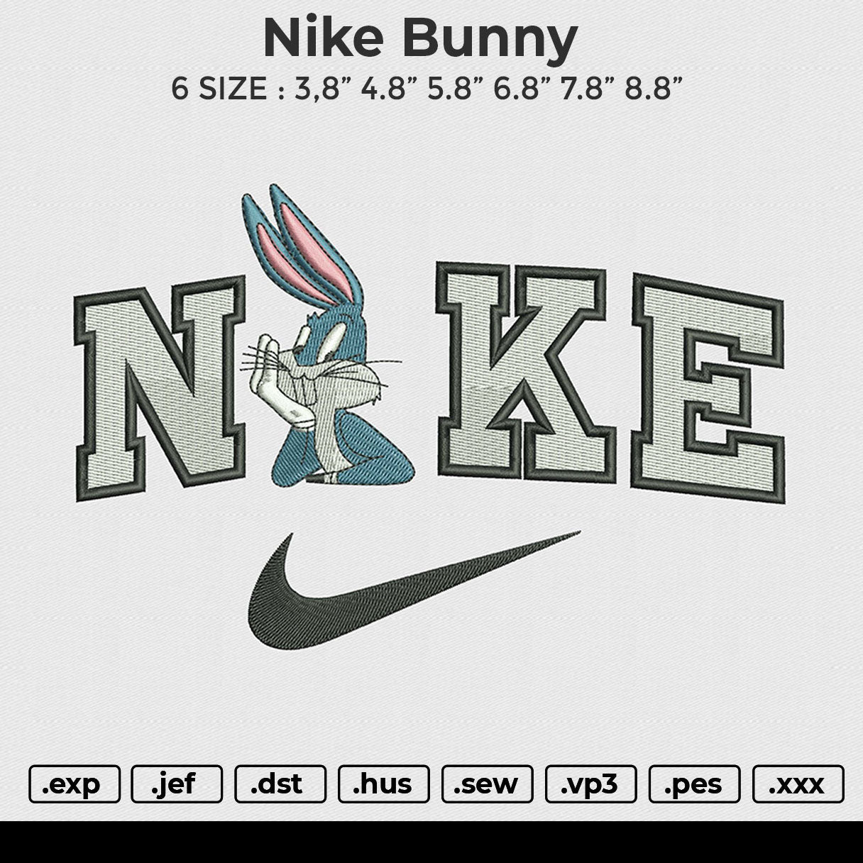 Nike Bunny Embroidery