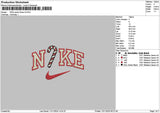 Nike Candy Xmas V3 Embroidery File 6 sizes