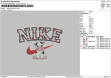 Nike Cow V2 2401 Embroidery File 6 sizes