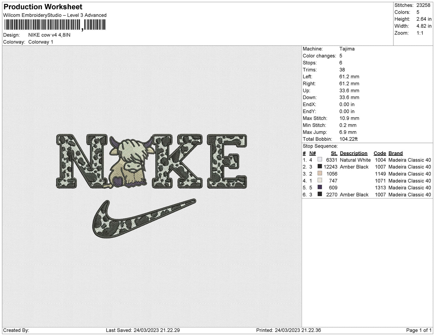 NIKE cow v4
