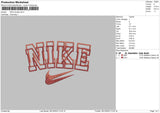Nike Double Embroidery File 6 sizes