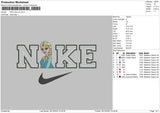 Nike Elsa v2 Embroidery File 6 sizes