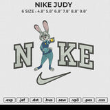 NIKE NICK Embroidery File 6 size