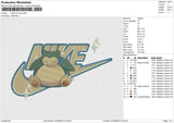 NIKE Snorlax Embroidery File 6 size