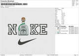 NIKE Tequila No Fill Embroidery File 6 size