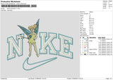 Nike Tinker Bellv2 Embroidery File 6 size